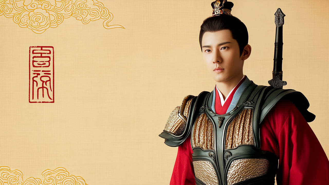 Traditional Chinese male figure in traditional costume